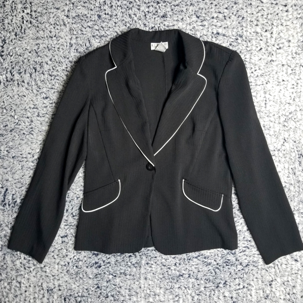 K.C. Spencer New York Striped Vintage Blazer Jacket